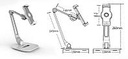 Ledetech LD-205D Держатель для планшета, смартфона