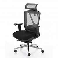 Крісло офісне ERGO CHAIR 2, модель 5001HB-02  (чорний корпус, сітка BM 701 + тканина SF 501)