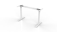 Ergo Place Strong эргономичный стол для работы стоя и сидя регулируемый по высоте электроприводом Кнопка вверх/вниз, Белый, А-18